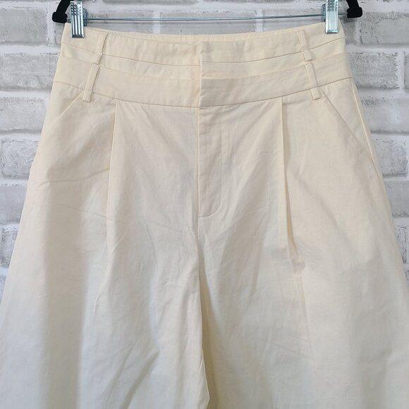 Revolve Line and Dot White Wide Leg Trouser Pants Casual Beach NEW L Luxury - Picture 8 of 9